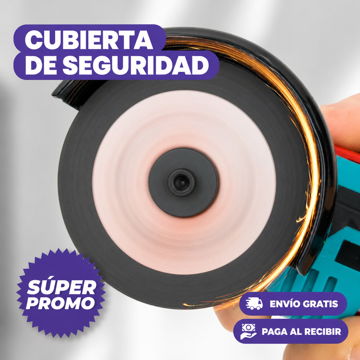 PULIDORA, CORTADORA, AMOLADORA ANGULAR INALÁMBRICA
