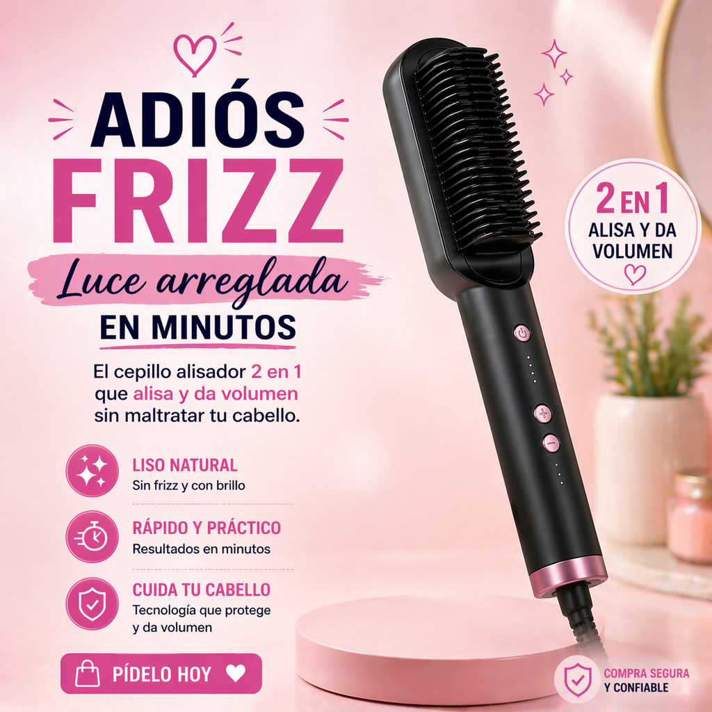 Cepillo Alisador 2 en 1